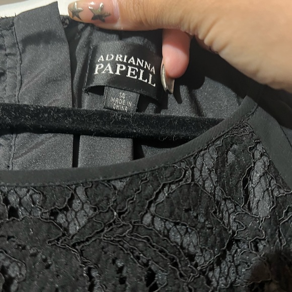 Adrianna Papell black cocktail dress - Picture 2 of 3